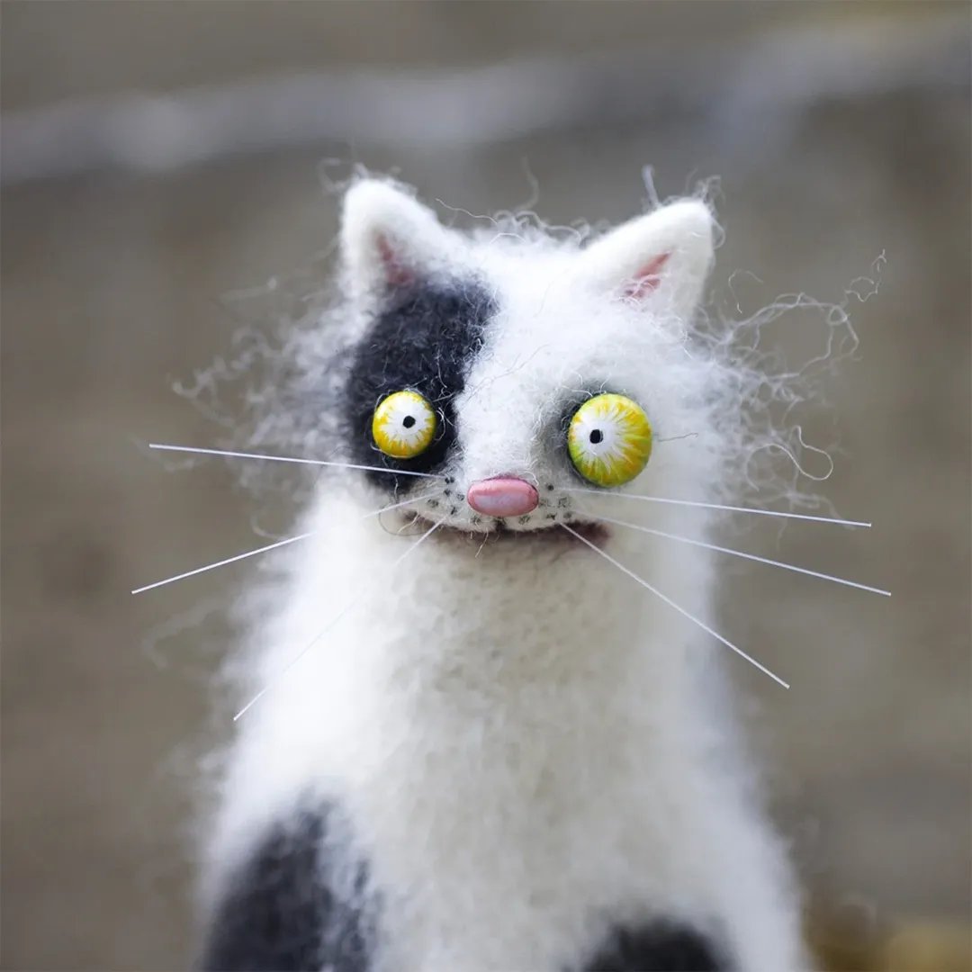 🎁Wool Felt Familiars – Quirky Handmade Companions🐱