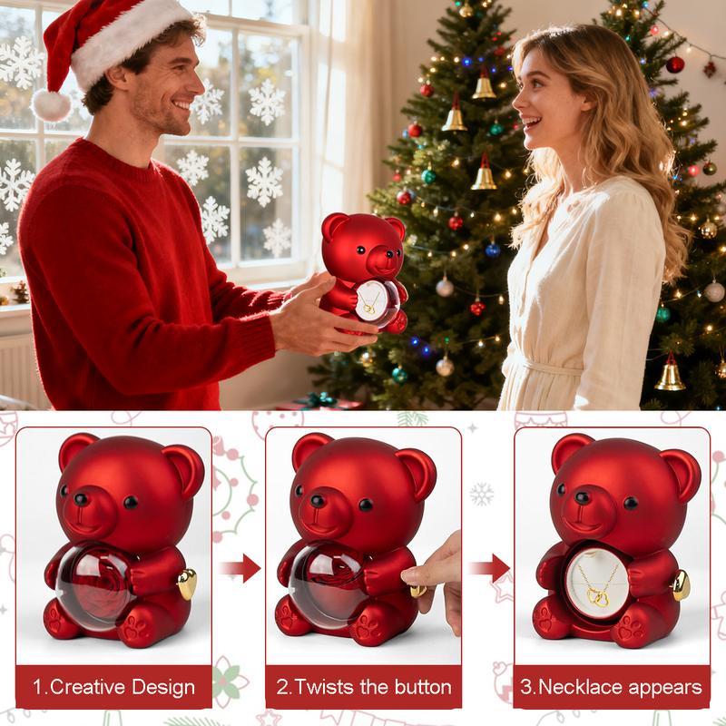 ⚡Hot Sales 49% OFF🔥Cute Teddy Bear with Preserved Rose -A Real Rose Flowerin Bear with Elegant Gift Box