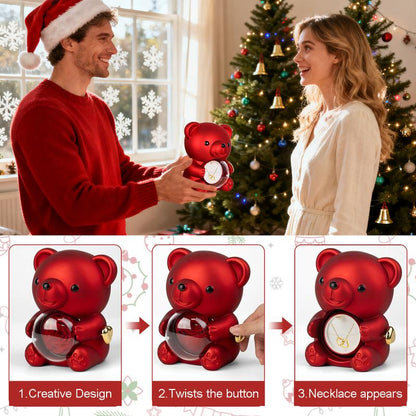 ⚡Hot Sales 49% OFF🔥Cute Teddy Bear with Preserved Rose -A Real Rose Flowerin Bear with Elegant Gift Box