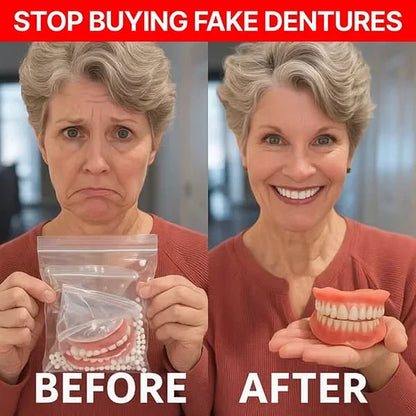 🌎Ends Today: 70% OFF! Custom-Fit Full Functional Dentures Make you more confident✨
