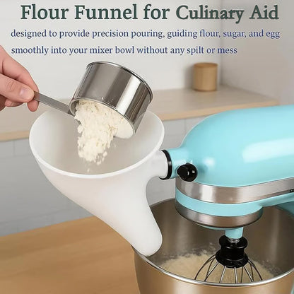 🔥Last Day 48% OFF - ✨Flour Funnel for Culinary Aid Stand Mixer