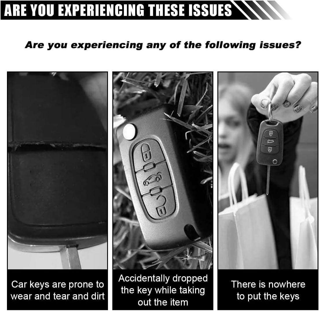 Cute Car Keychain Bag for Women 🚗💖 Elegant Handbag-like Key Fob Case & Small Wallet 👜