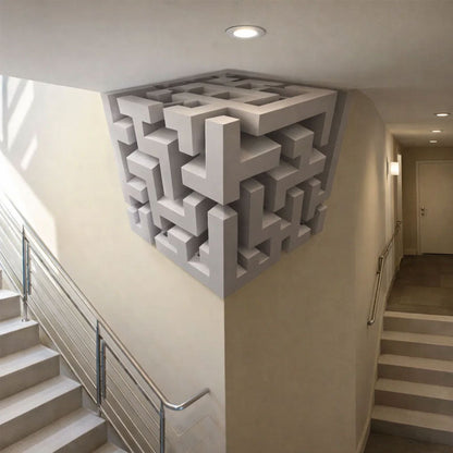 3D Optical Illusion Corner Wall Decal