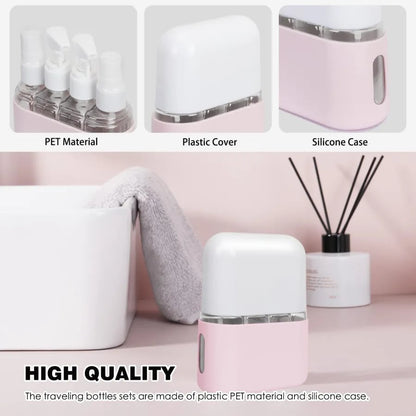 🎁 Mini Shampoo Dispenser Portable Travel Bottle Set