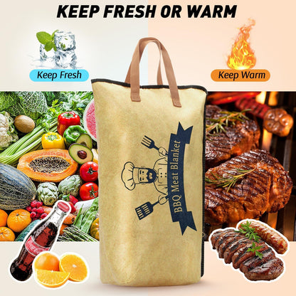 🔥 Elevate Your BBQ Game✨ BBQ Insulated bag - Keep Your Meat Juicy, Tender, and Full of Flavor! 🍖
