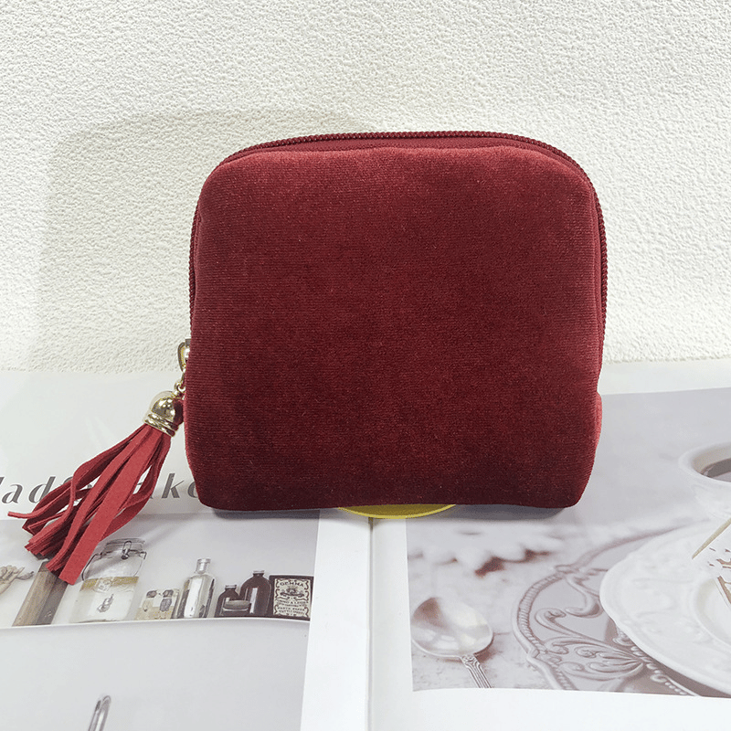 Jewelry zippered pocket case Travel Jewelry Bag Portable Organizer