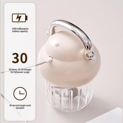 Multi-functional Electric Garlic Chopper, Portable Food Processor, Kitchen Ingredient Processor