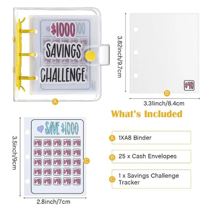 Last Day Promotion Sale 47% OFF😍Mini Money Saving Binder