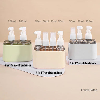 🎁 Mini Shampoo Dispenser Portable Travel Bottle Set