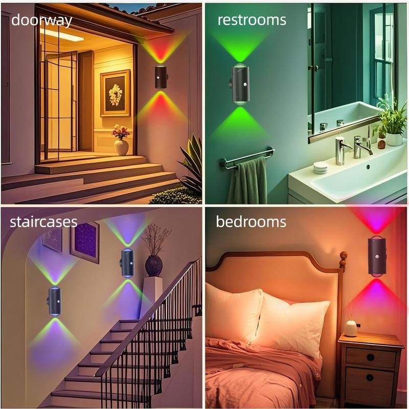 Smart Rechargeable LED Night Light with Motion Sensor – RGB Gradient Ambient Lighting