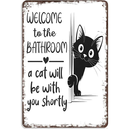 🔥🐱Vintage Black & White Cat Wall Art