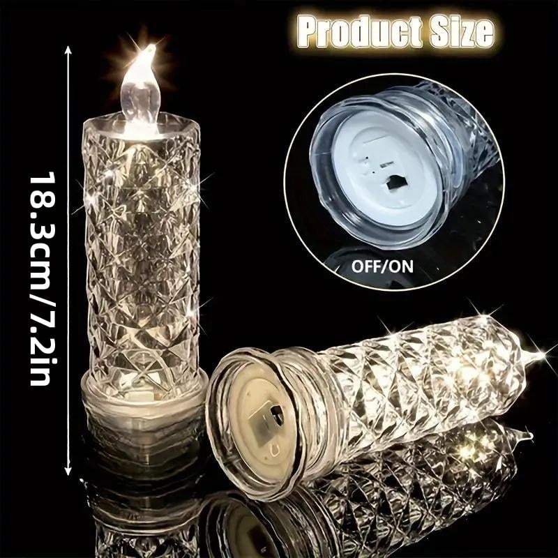 🏆30K+ SOLD!🔥 48% OFF LED Crystal Candle Lights