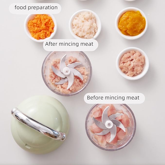 Multi-functional Electric Garlic Chopper, Portable Food Processor, Kitchen Ingredient Processor