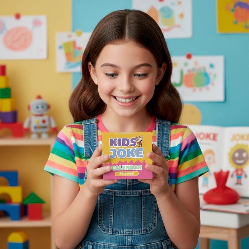 😂📅Perpetual Kids Jokes Calendar - A Year of Daily Laughs with 365 Kid-Approved Jokes for Family Fun - Colorful Engaging Design
