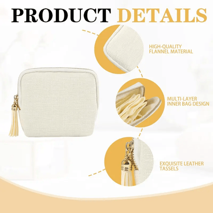 Jewelry zippered pocket case Travel Jewelry Bag Portable Organizer