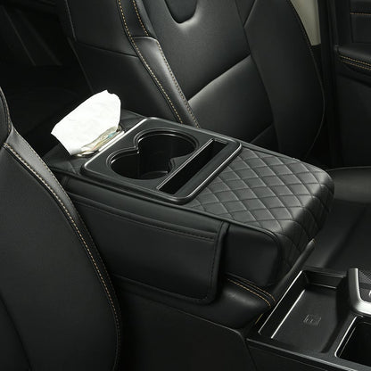 Multifunctional PU Leather Car Armrest Box Mat
