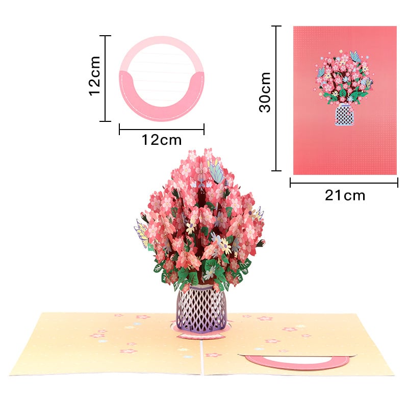 🌹2026 Paper 3D Floral Valentine's Day Card