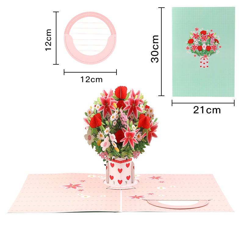 🌹2026 Paper 3D Floral Valentine's Day Card