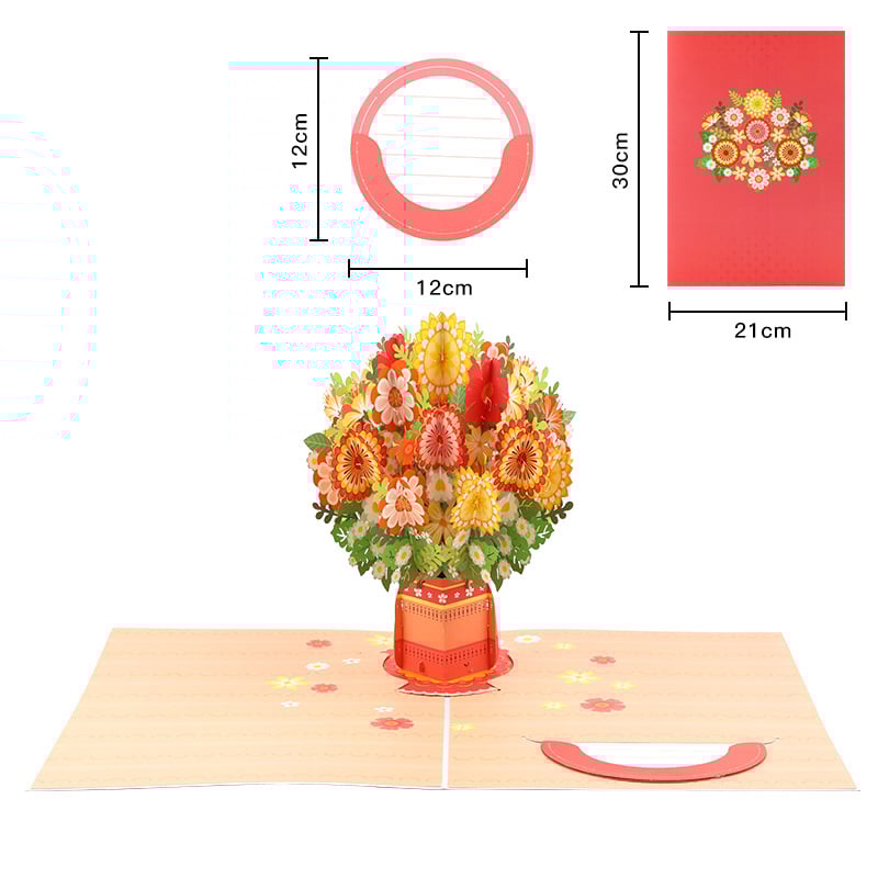 🌹2026 Paper 3D Floral Valentine's Day Card