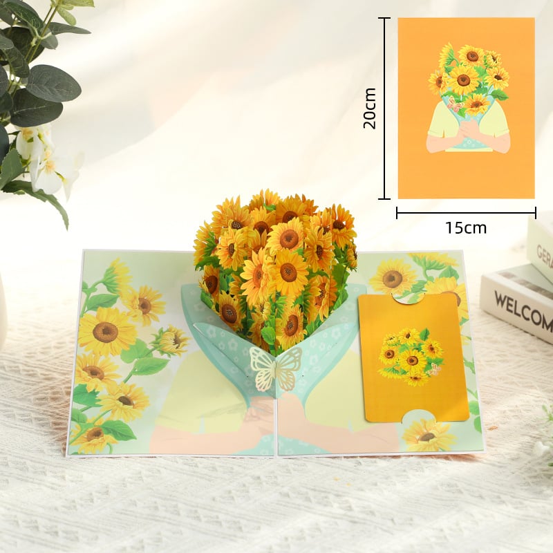 🌹2026 Paper 3D Floral Valentine's Day Card