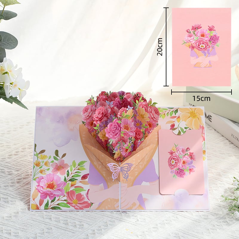 🌹2026 Paper 3D Floral Valentine's Day Card