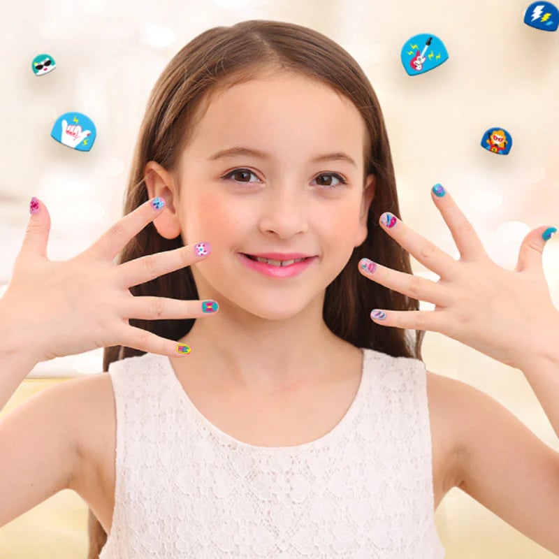 Perfect Gift For Girls😍Kids Nail Stickers