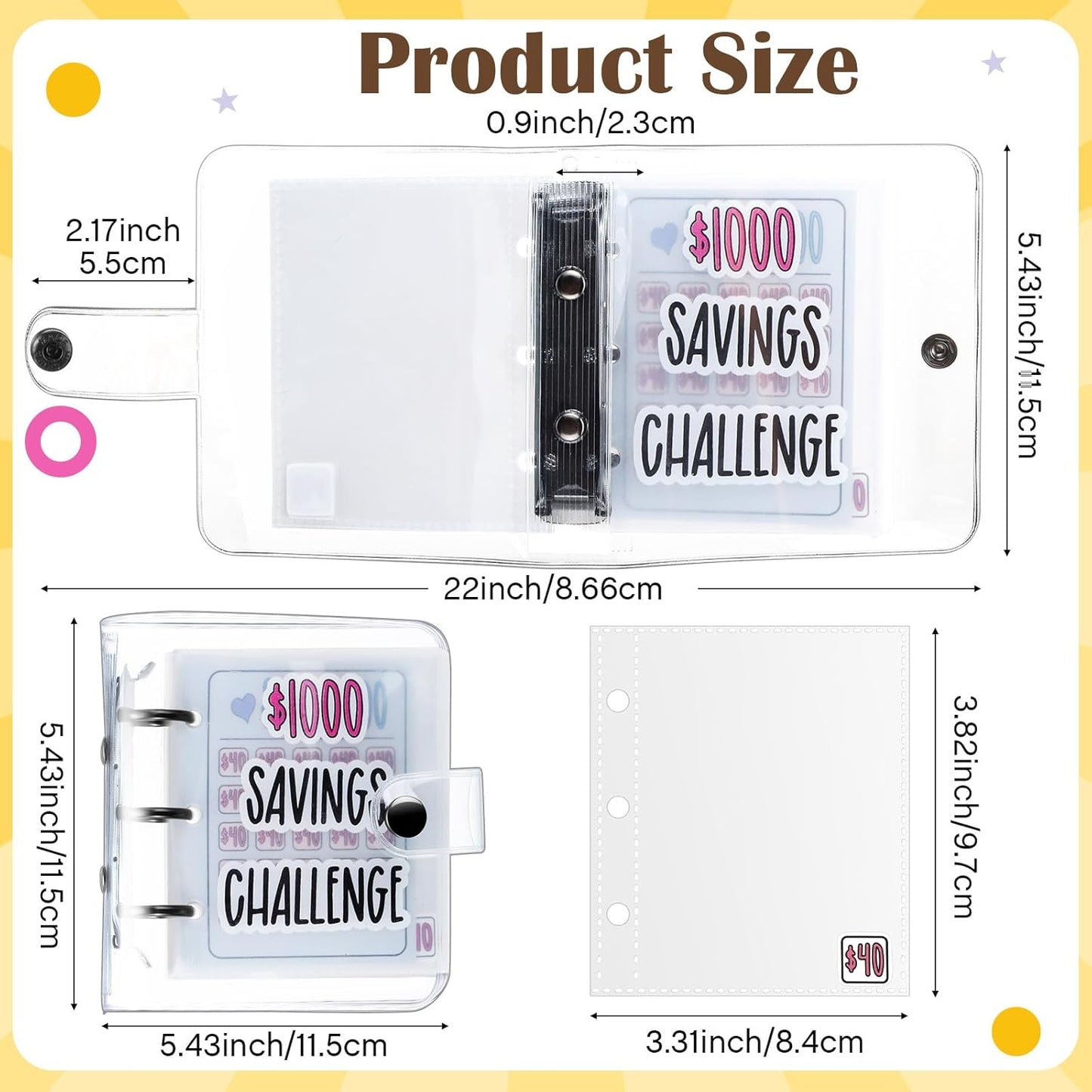 Last Day Promotion Sale 47% OFF😍Mini Money Saving Binder