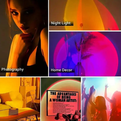 Smart Rechargeable LED Night Light with Motion Sensor – RGB Gradient Ambient Lighting