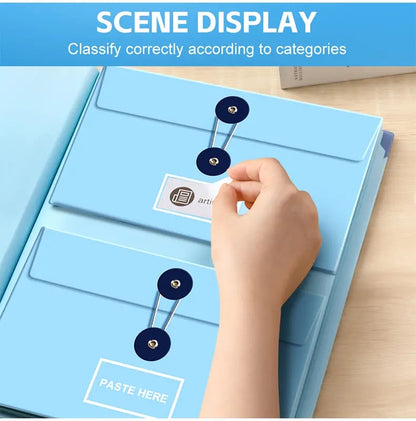 📕Accordion File Organizer Manila Pocket Document Folder -  for Passports, Birth Certificates & Important Papers, Office & Home Storage