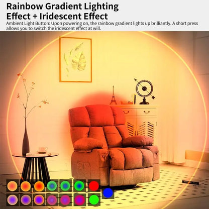 Smart Rechargeable LED Night Light with Motion Sensor – RGB Gradient Ambient Lighting