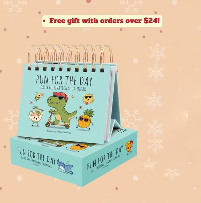 ✨2026 Punny Motivational Desk Calendar📅