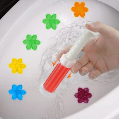 Toilet bowl cleaning gel stamps