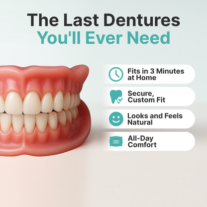 🌎Ends Today: 70% OFF! Custom-Fit Full Functional Dentures Make you more confident✨