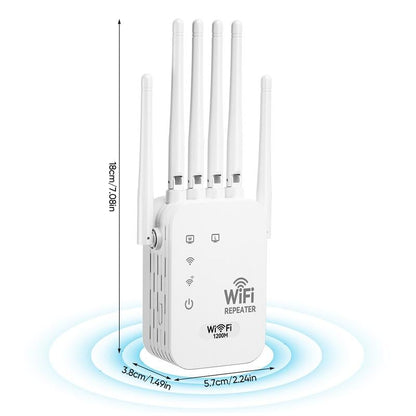 🔥📶WiFi Extender 6-Antenna Strong Signal🚀⚡