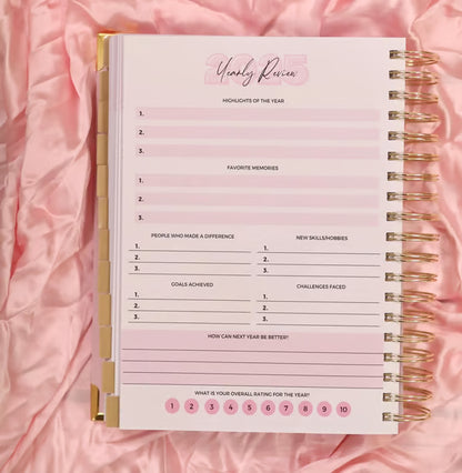 📅✍️2026 Daily Planner with Hourly Schedule - All-in-One Yearly, Monthly & Weekly Organizer(✨Hardcover)