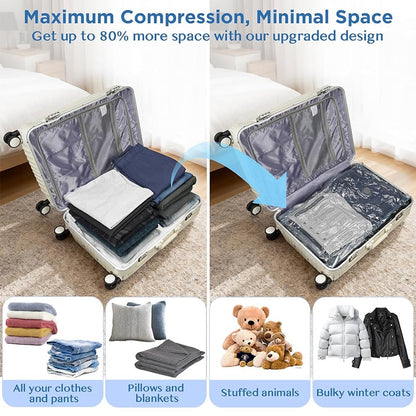 🔥 LAST DAY 49% OFF-Cordless Travel Vacuum Storage Compression Bag Set