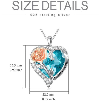 🔥Last Day 64% OFF💖2026  Forever Rose Heart Necklace