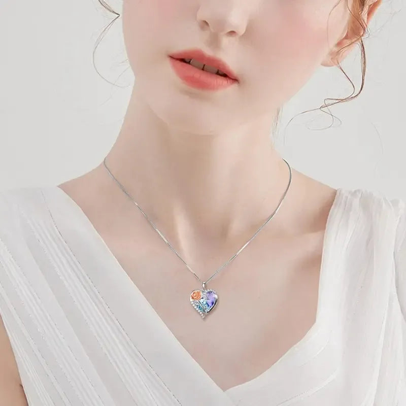 🔥Last Day 64% OFF💖2026  Forever Rose Heart Necklace